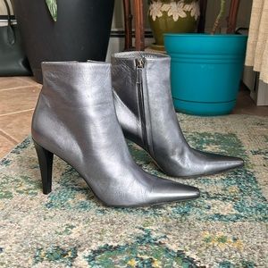 Ralph Lauren Gray/Silver Heeled Boot